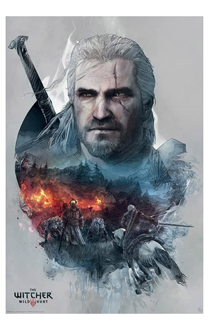 Poster 61cm x 91,5cm The Witcher Geralt