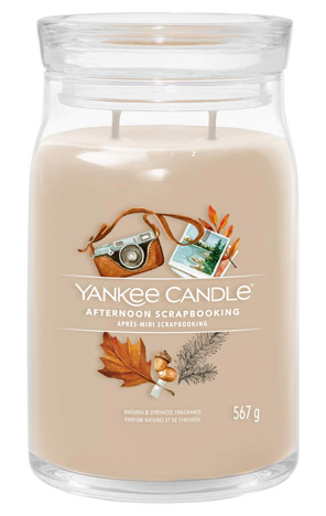 Svijeća large Signature Afternoon scrapbooking Yankee Candle