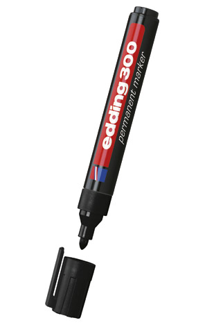 Marker permanentni 1,5-3mm okrugli vrh 300 Edding crni