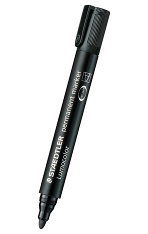 Marker Lumocolor okrugli vrh 2mm Staedtler crni