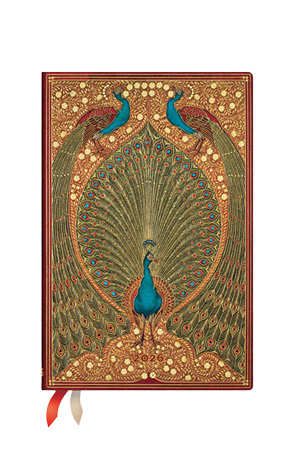 Planer dnevni 2026 9,5x14cm mini s gumicom Hafiz's Peacocks Paperblanks