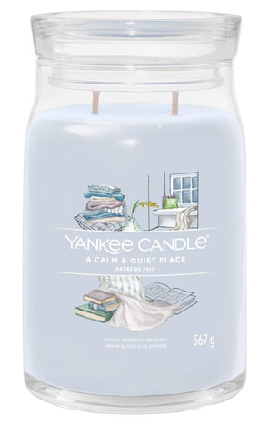 Svijeća large Signature A calm and quiet place Yankee Candle